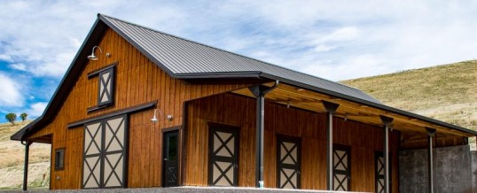 New Custom Yak/Goat Barn Project on Rocky Mountain Hillside in Sedalia