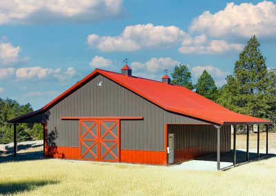 Colorado Horse Barn in the Mountains