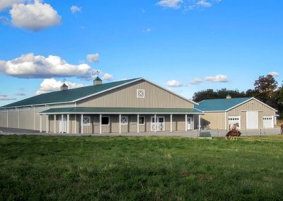 Equestrian Pole Barn Indoor Riding Arena