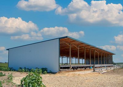 Livestock Pole Barn T Meier Beef Open Front Barn