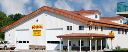 Pole Buildings: Auto Shop or Show Room for Car Dealerships