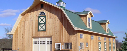 Equestrian Stables with Classic Gambrel Roof