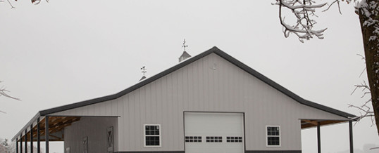 Backyard Stables with Lester Post Frame Construction