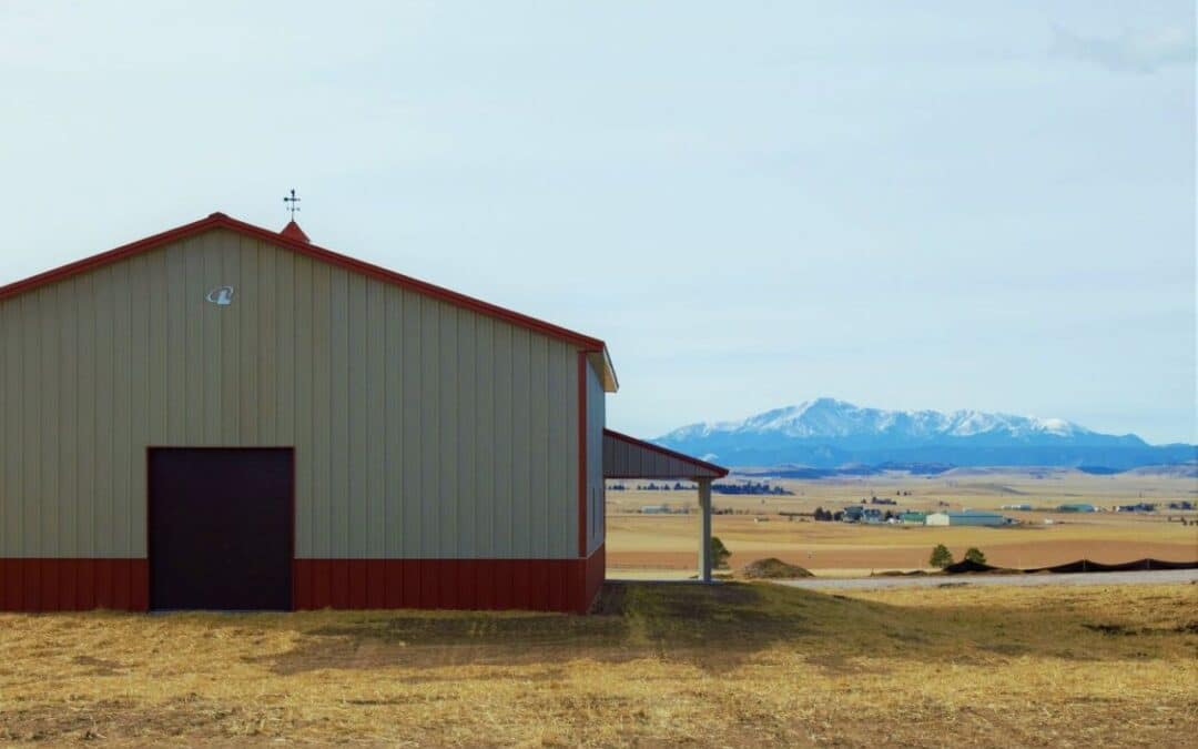 Big Metal Garages Sitting at Home on the Colorado Plains