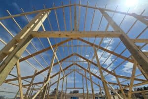 Castle Rock horse barn construction framing progress