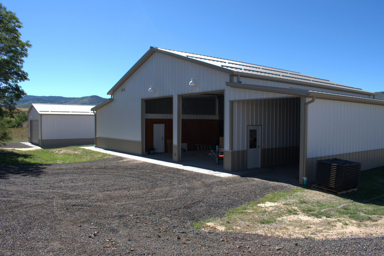 Littleton Colorado Horse Barn and Ag Storage Pole barn horse barn and garage in Littleton, Colorado